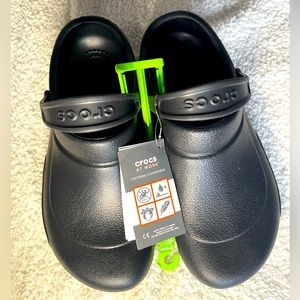 NEW Crocs at Work black Bistro work clogs